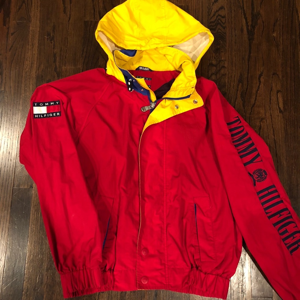 RARE Vintage Tommy Hilfiger Windbreaker Large